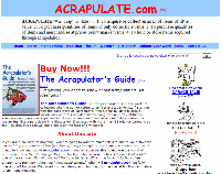 Acrapulate, Inc. website design by Thomas and Joyce, Inc.