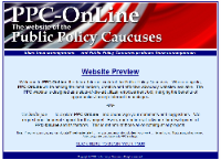 Public Policy Caucuses website design by Thomas and Joyce, Inc.